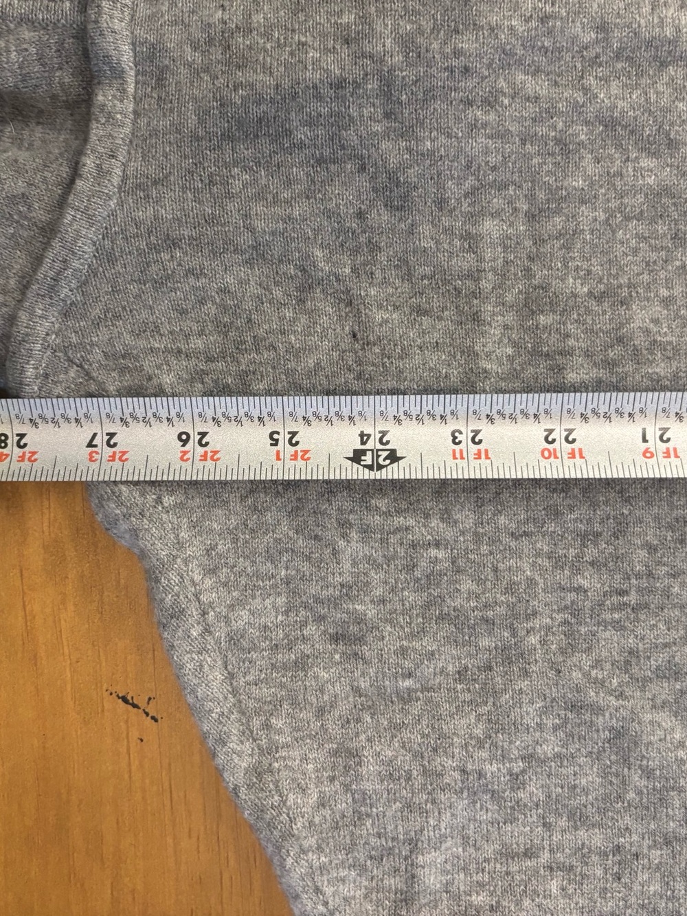 Tahari Cashmere Heather Gray Hooded Poncho Sweater - Picture 8 of 12